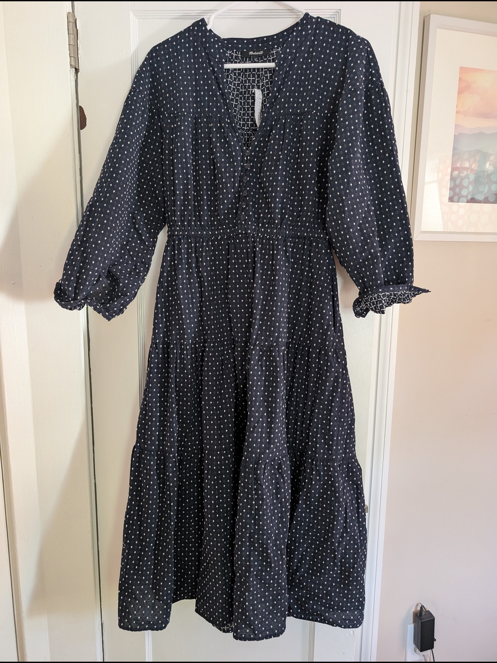 NWT Madewell Tiered Midi Dress - Picture 2 of 4